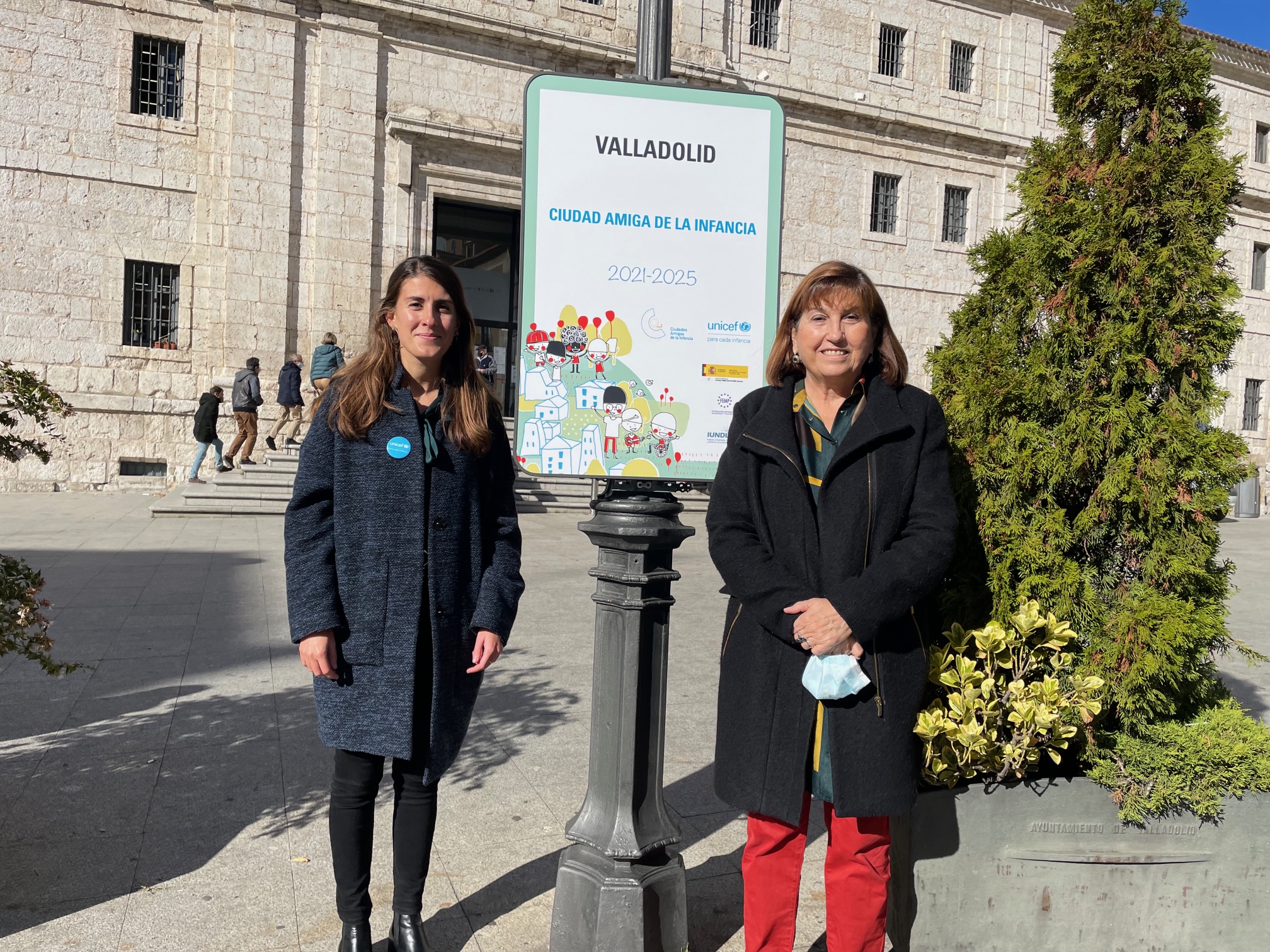 Valladolid ya luce las señales de Unicef que muestran su reconocimiento
